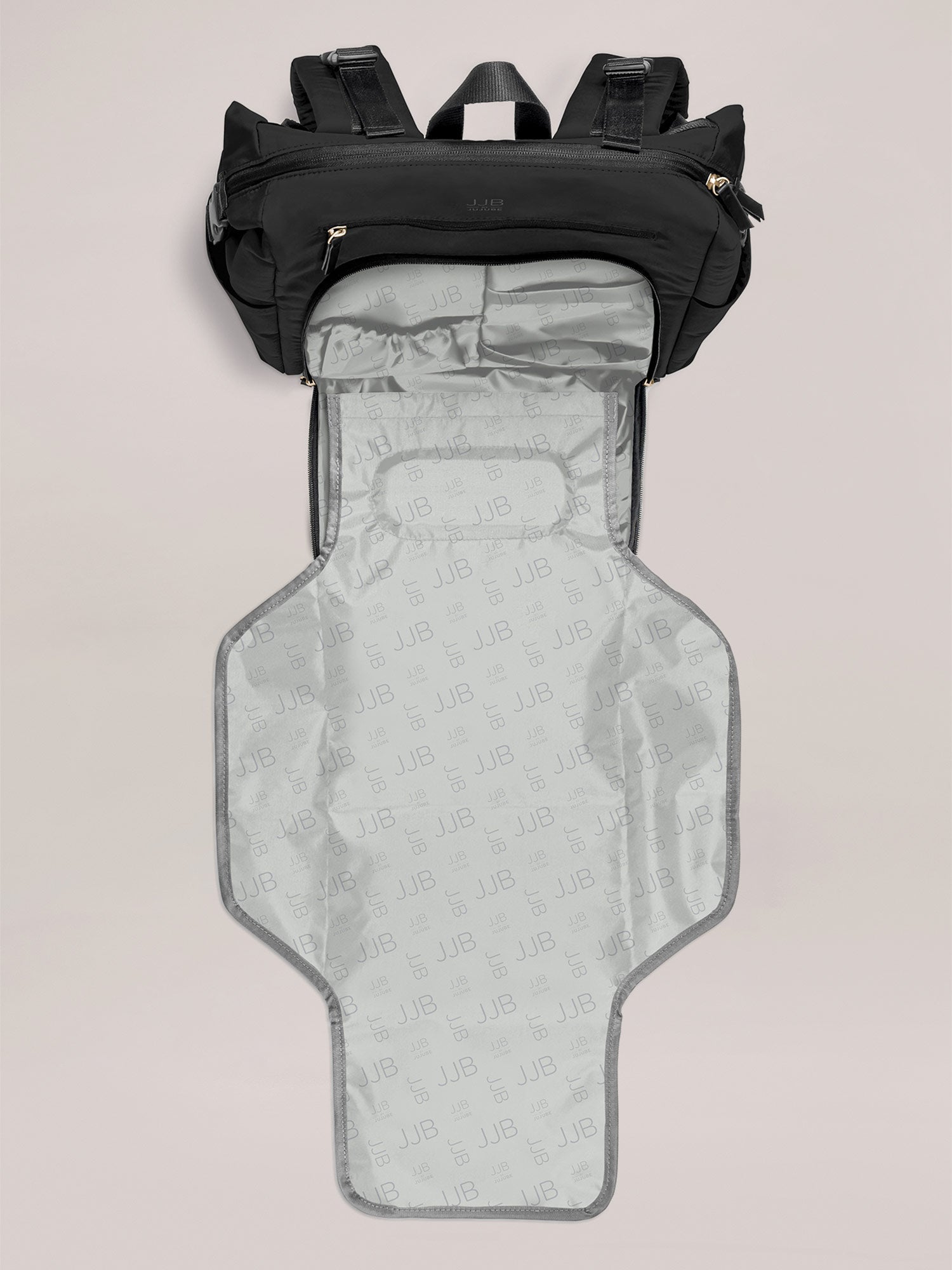 Modern Backpack Diaper Bag - Black K9391