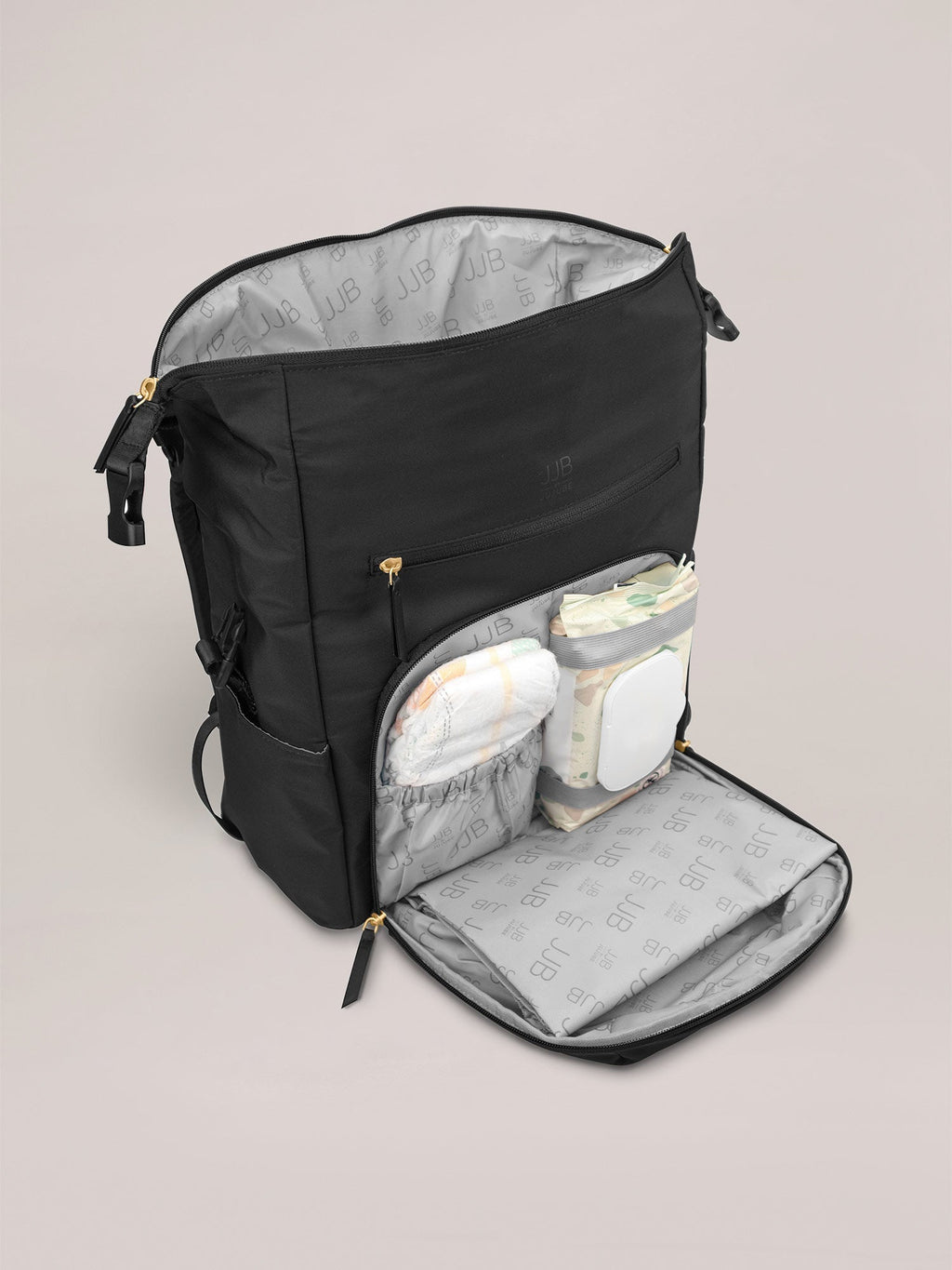 Modern Backpack Diaper Bag - Black K9391