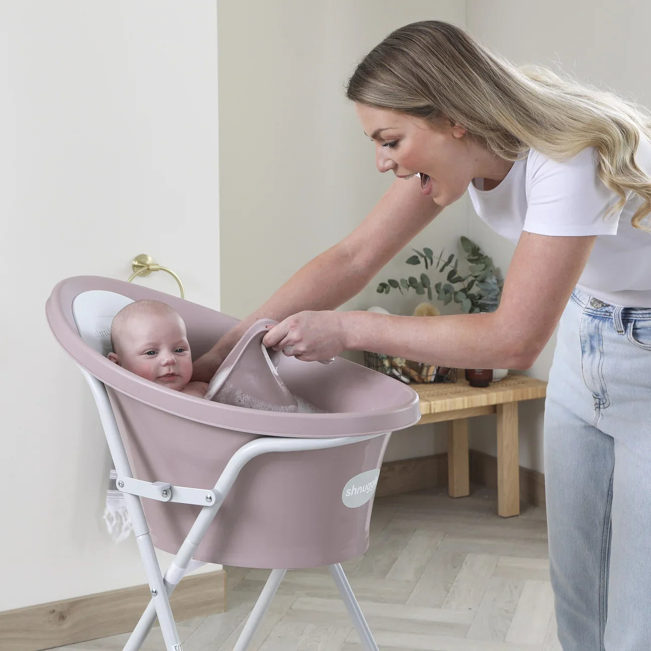 Washy Bath Jug - White/Grey M61971