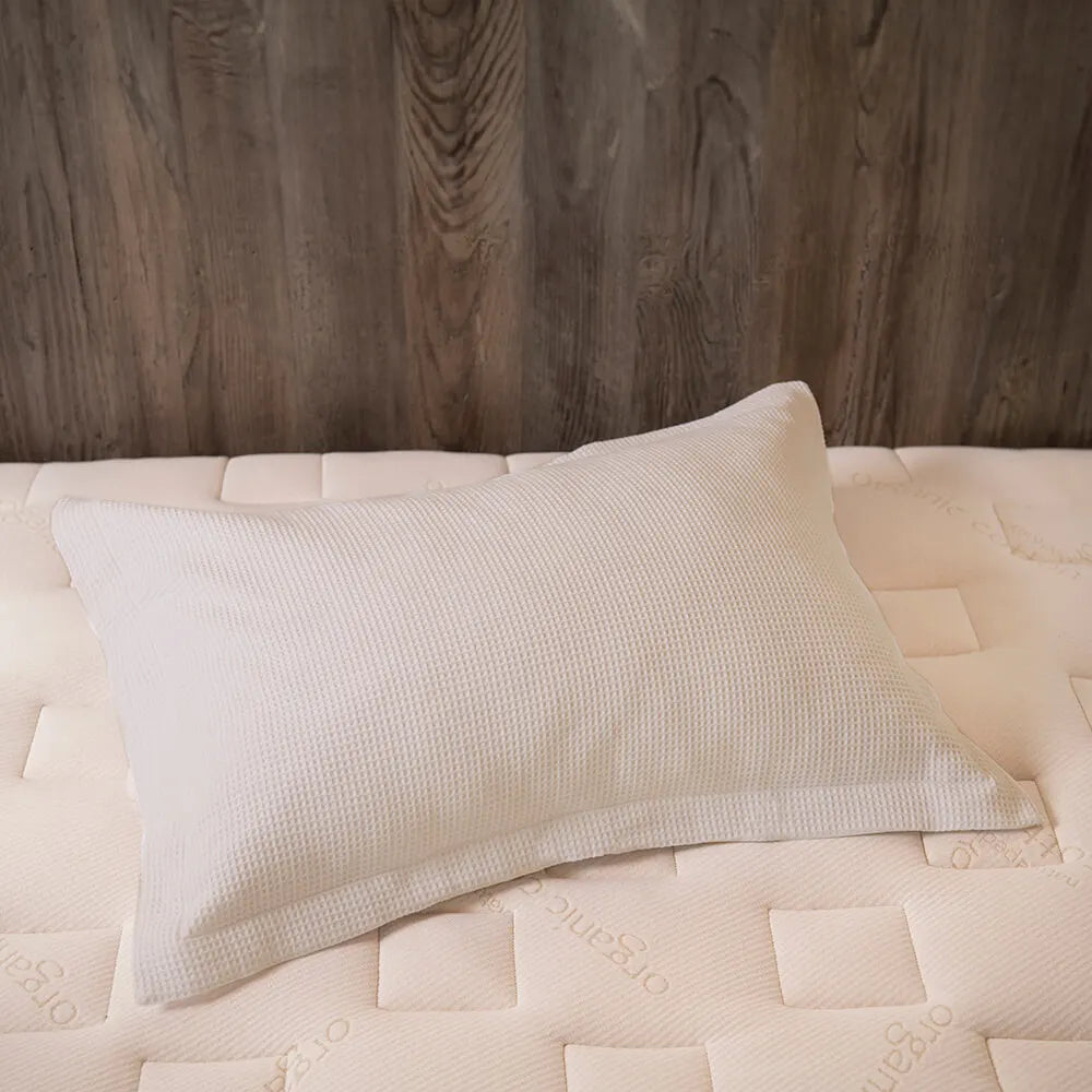 Organic Cotton Waffle Duvet Cover & Sham Set K930042