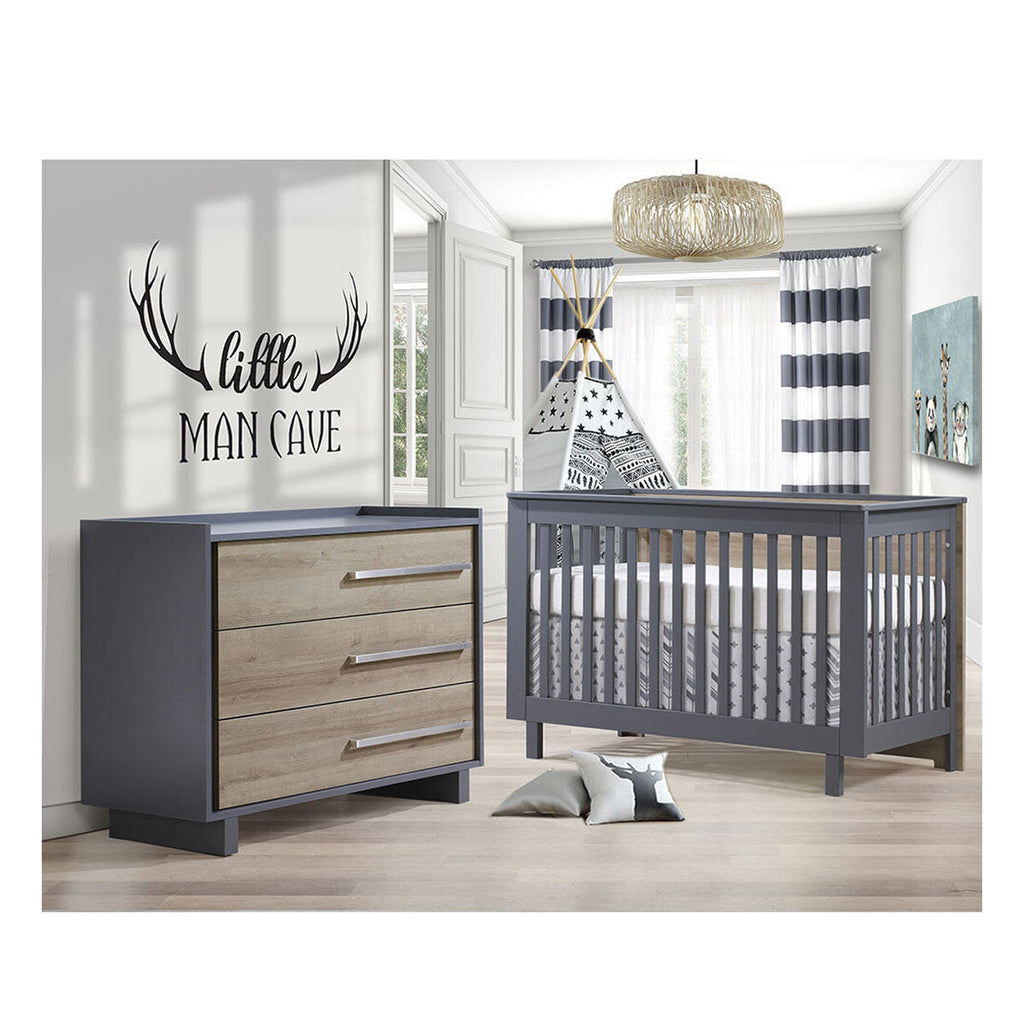 Convertible Crib and 3 Drawer Dresser XL K15228