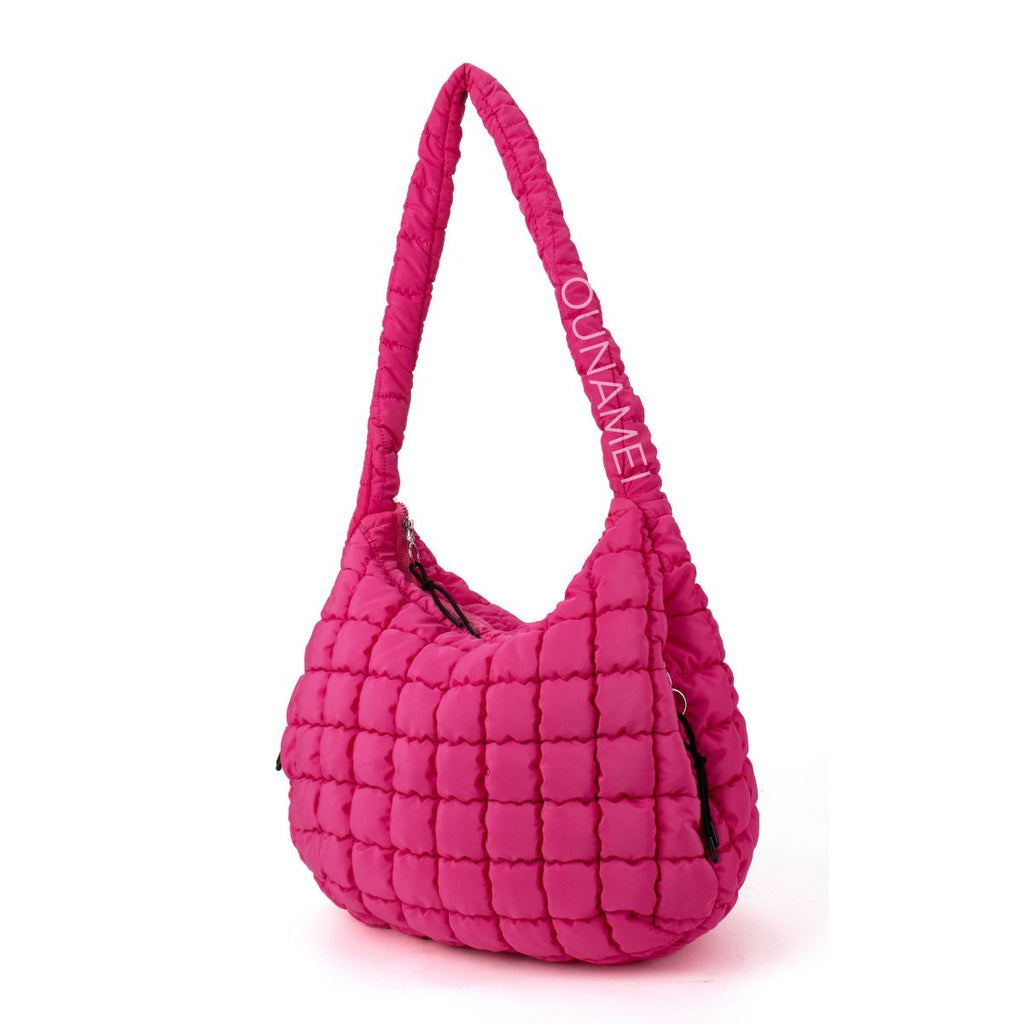 Ounamei Quilted Puffer Hobo Tote Bag for Women | Large Lightweight Carryall Shoulder & Crossbody Bag with Multiple Pockets