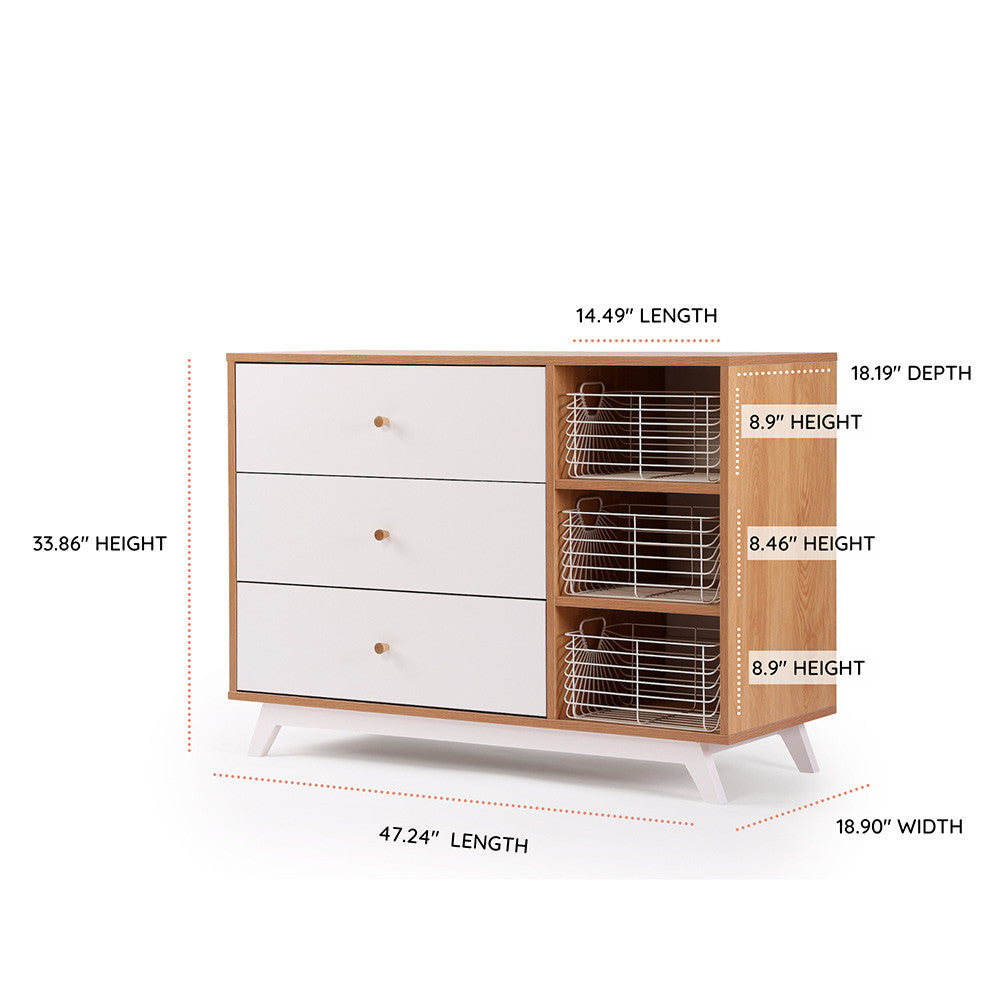 3-Drawer Dresser E193