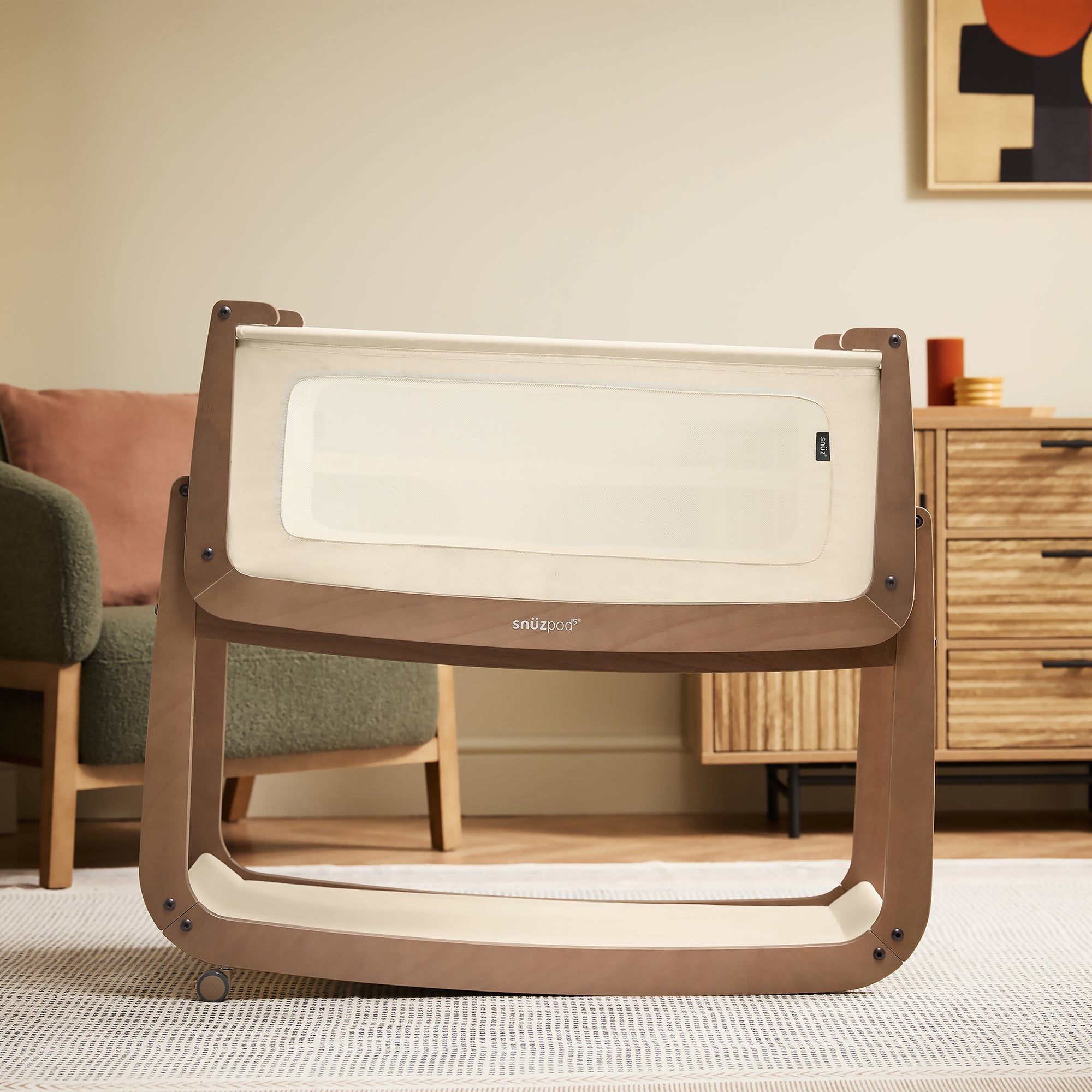 Bedside Bassinet - Walnut R9977