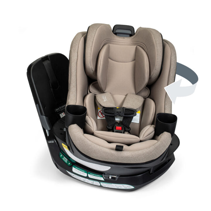 360 Slim Rotating Convertible Car Seat with Swivel Smooth Steel Ring F151054