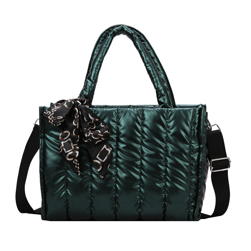 Emma Scarf Decor Puffy Tote