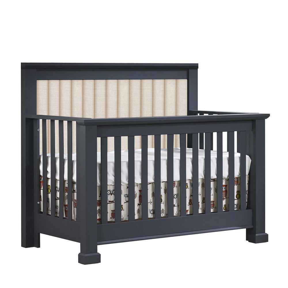 Convertible Crib with Channel Tufted Linen I721135