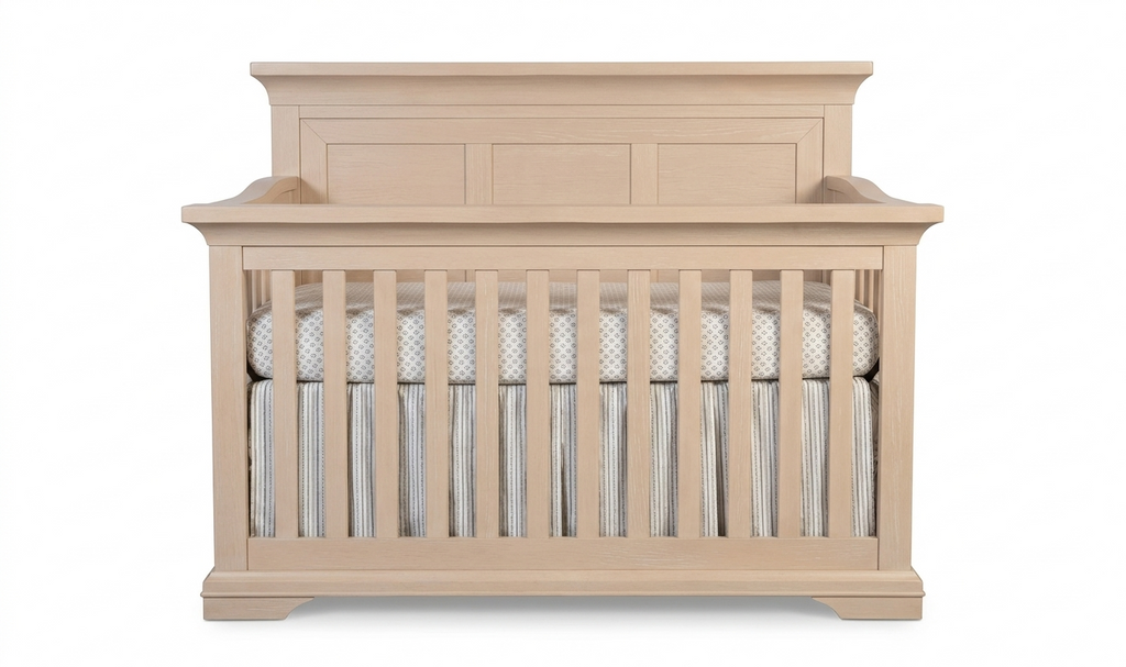 Convertible Crib with Wood Panel V836