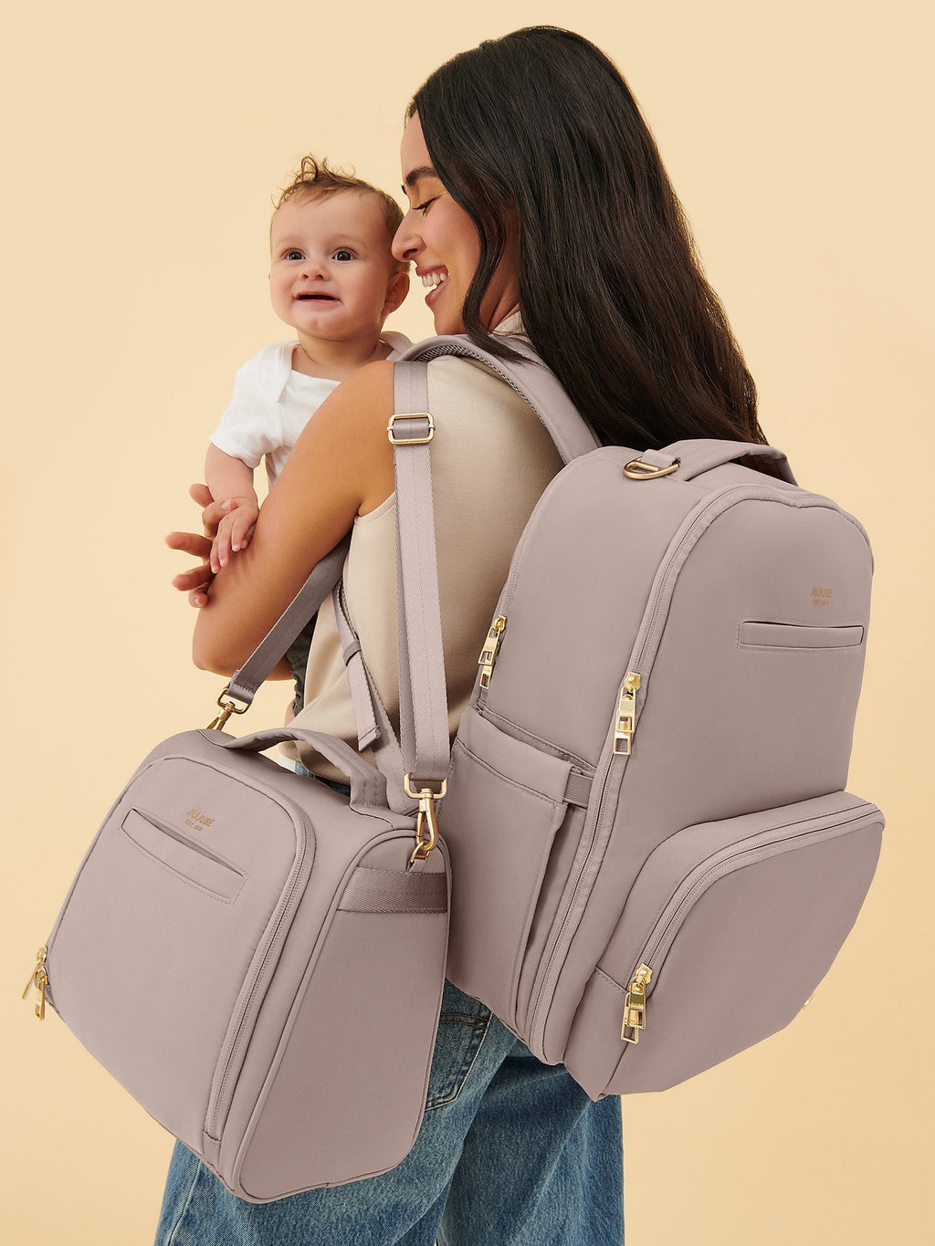 Diaper Backpack - Taupe G518