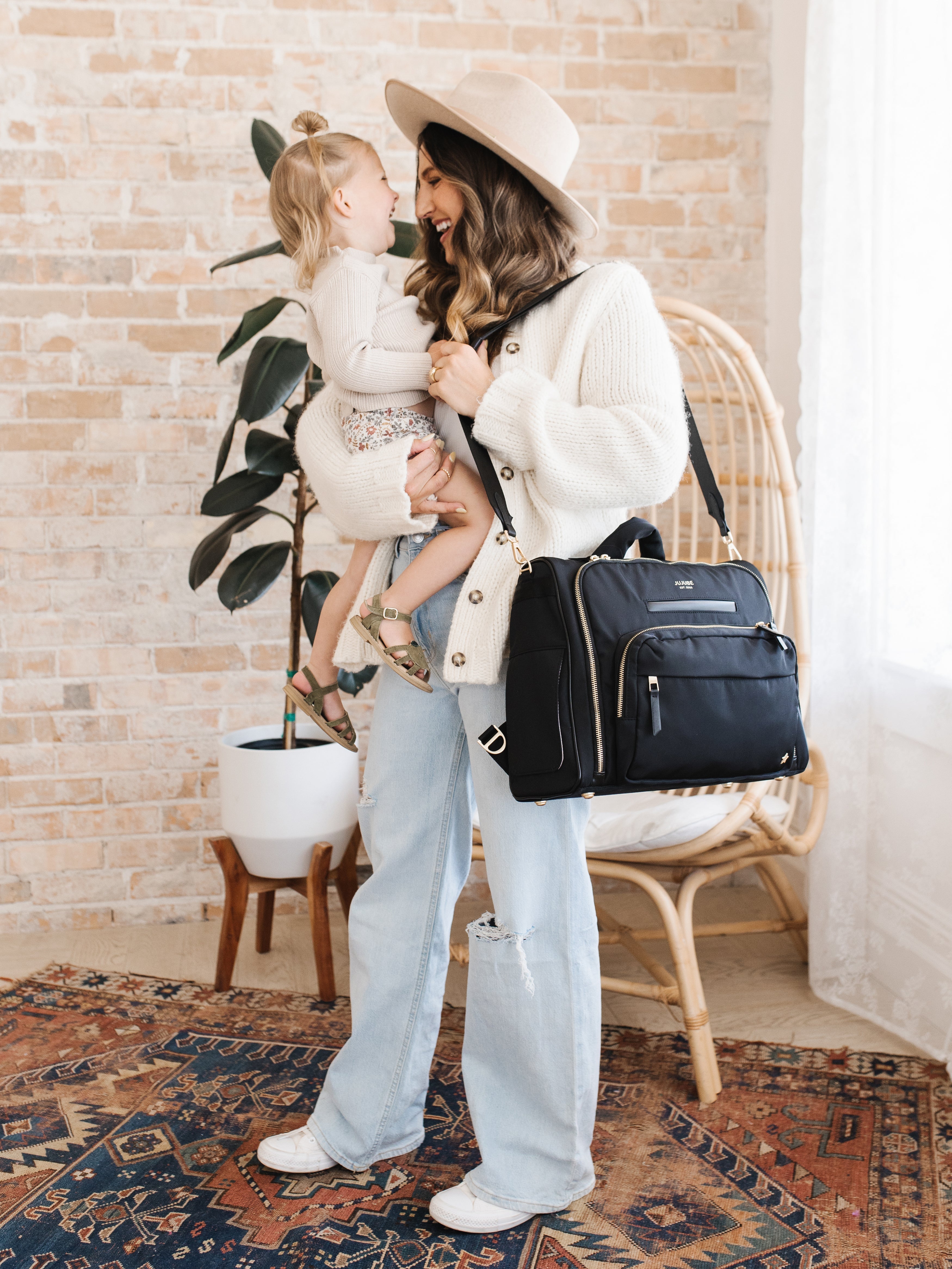 Satchel Diaper Bag - Black E67081