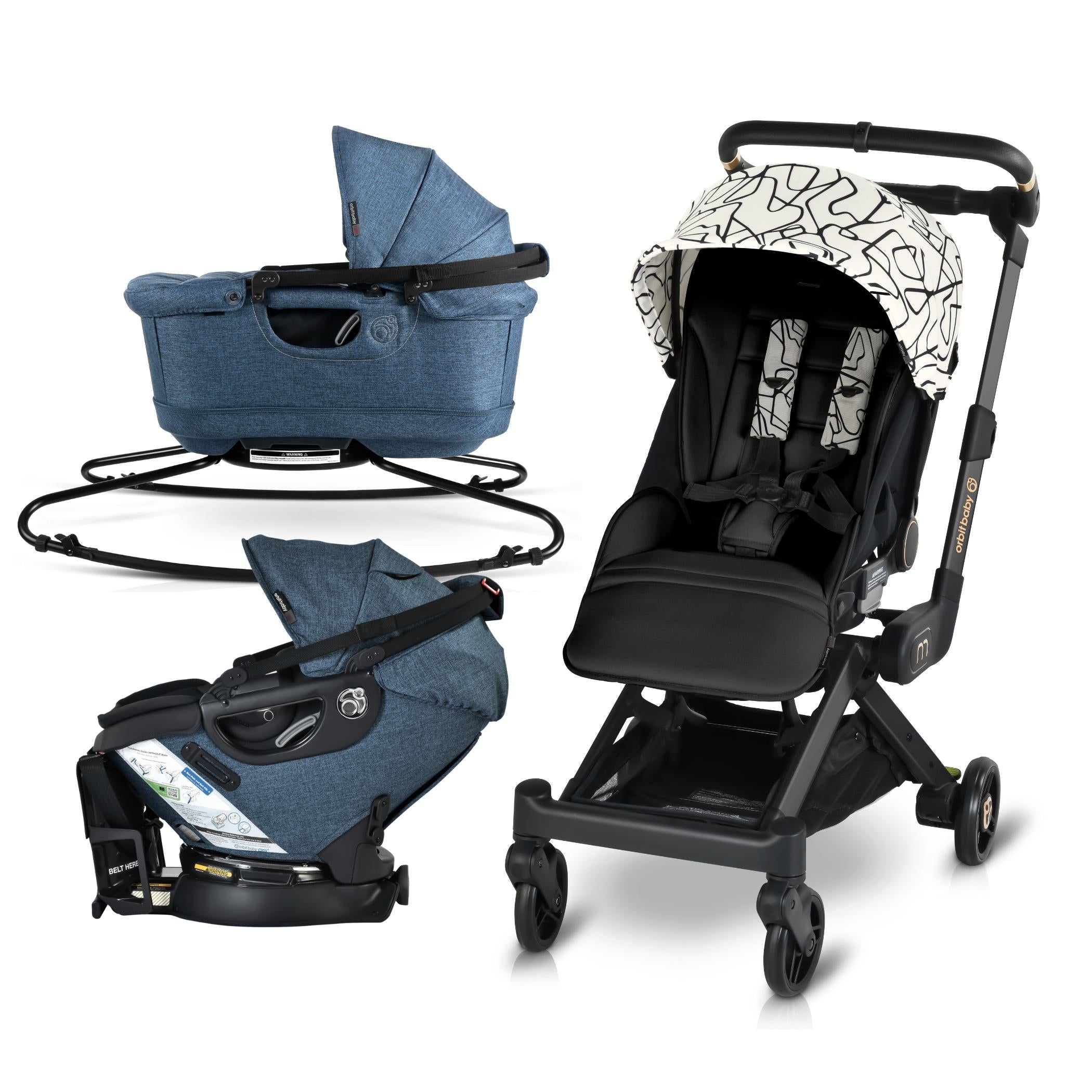 Travel System with Stroller, Lounge, and Ride Modes P25870