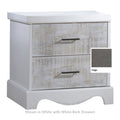 Matisse Collection Nightstand in Grigio and White Bark K85222