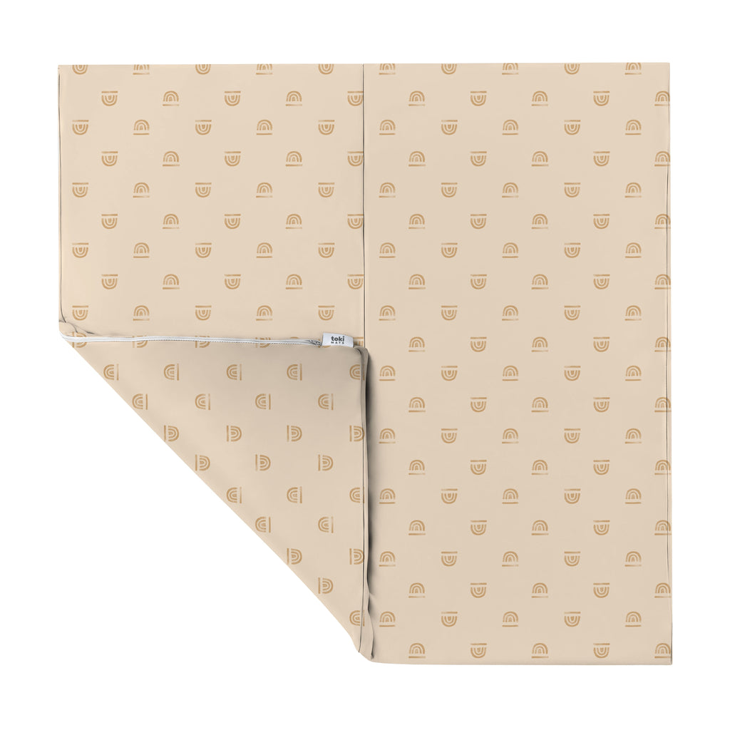 Rainbow Cream Vegan Leather Mat J803393