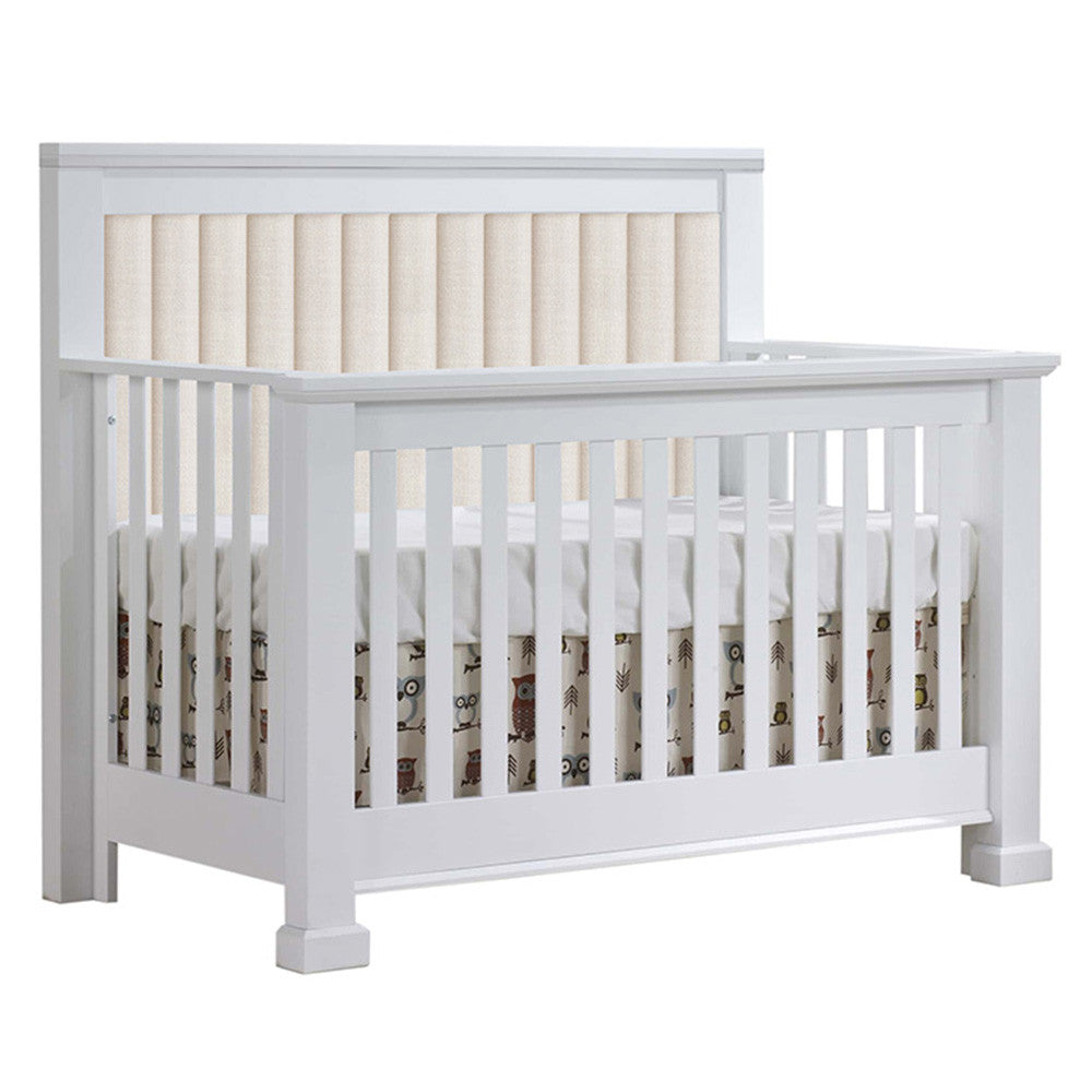 Convertible Crib with Channel Tufted Linen I721135