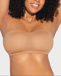 Non-Slip Crossover Side Hook Bandeau Bra