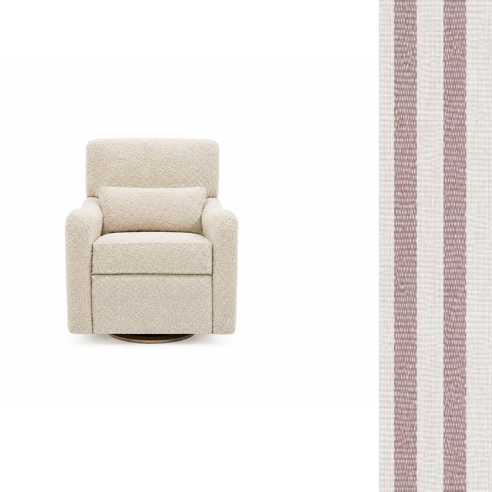 Teddy Power Gliding Swivel Nursery Recliner G737