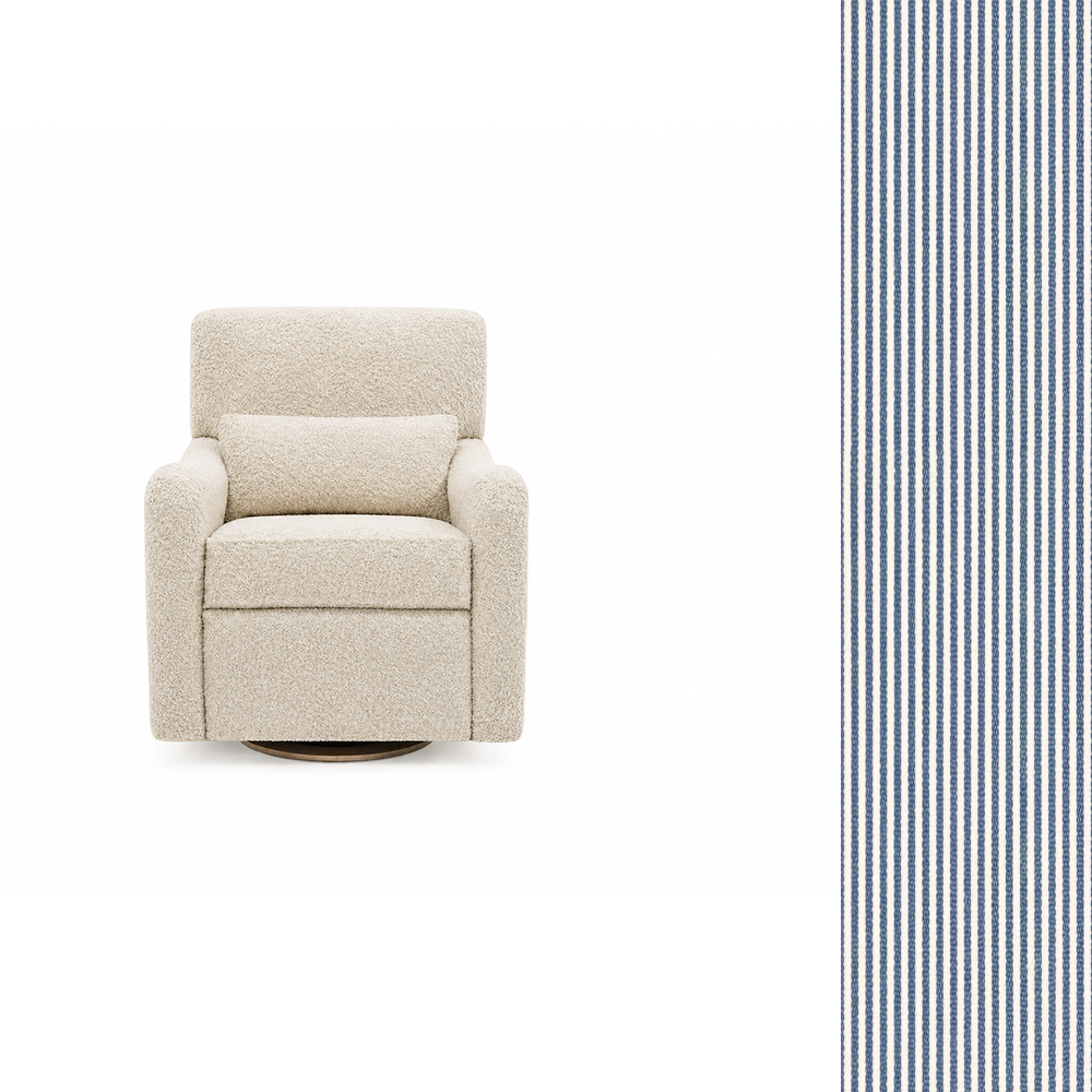 Teddy Power Gliding Swivel Nursery Recliner G737