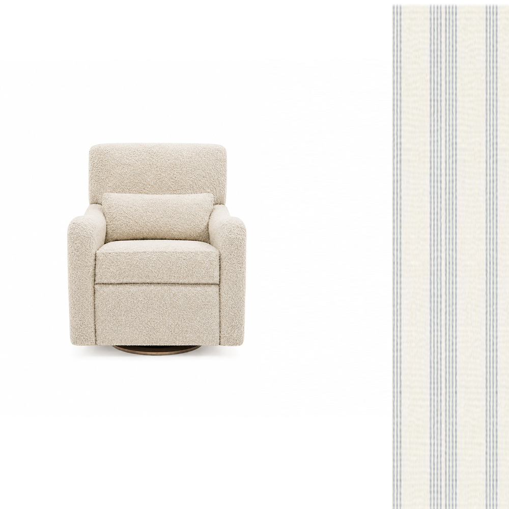 Teddy Power Gliding Swivel Nursery Recliner G737