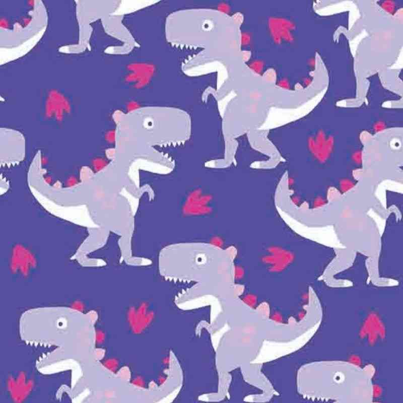 Car Seat Coat Down - Purple Raptor Print R2386
