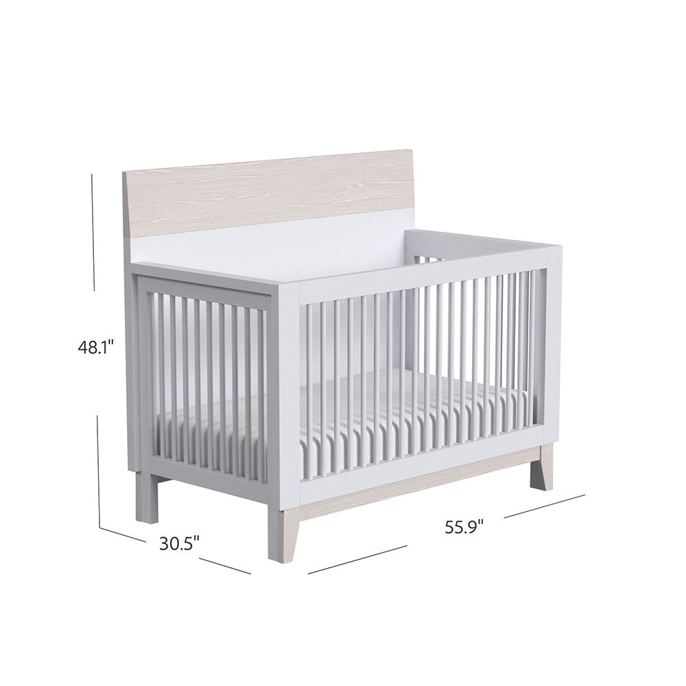Convertible Crib in Ash Linen C159