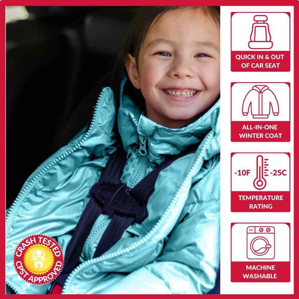 Car Seat Coat - Aqua E5459