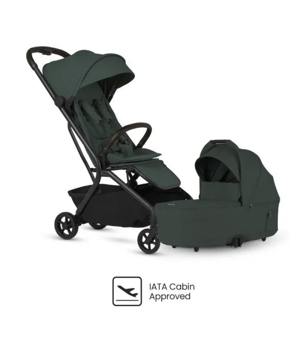 Compact Stroller with Folding Bassinet Bundle T180