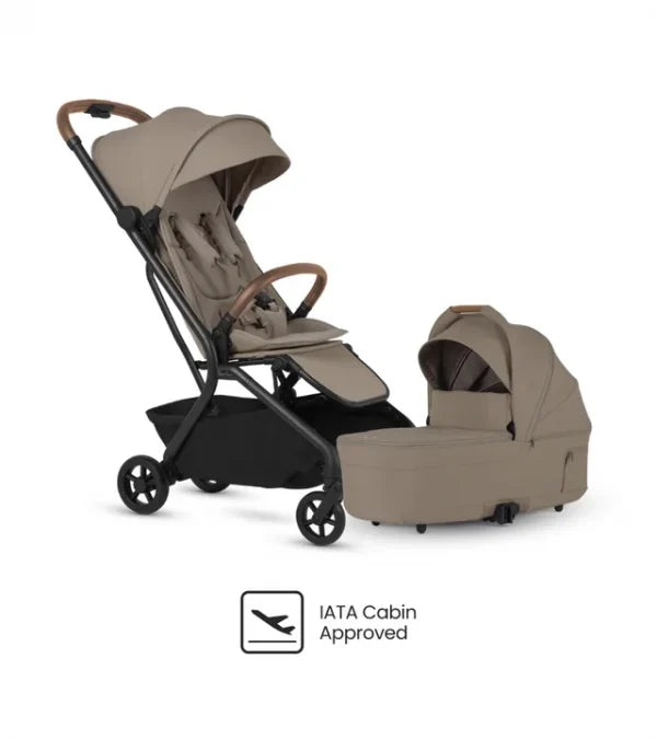 Compact Stroller with Folding Bassinet Bundle T180
