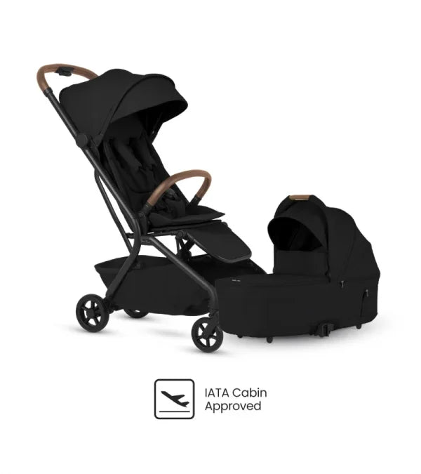 Compact Stroller with Folding Bassinet Bundle T180