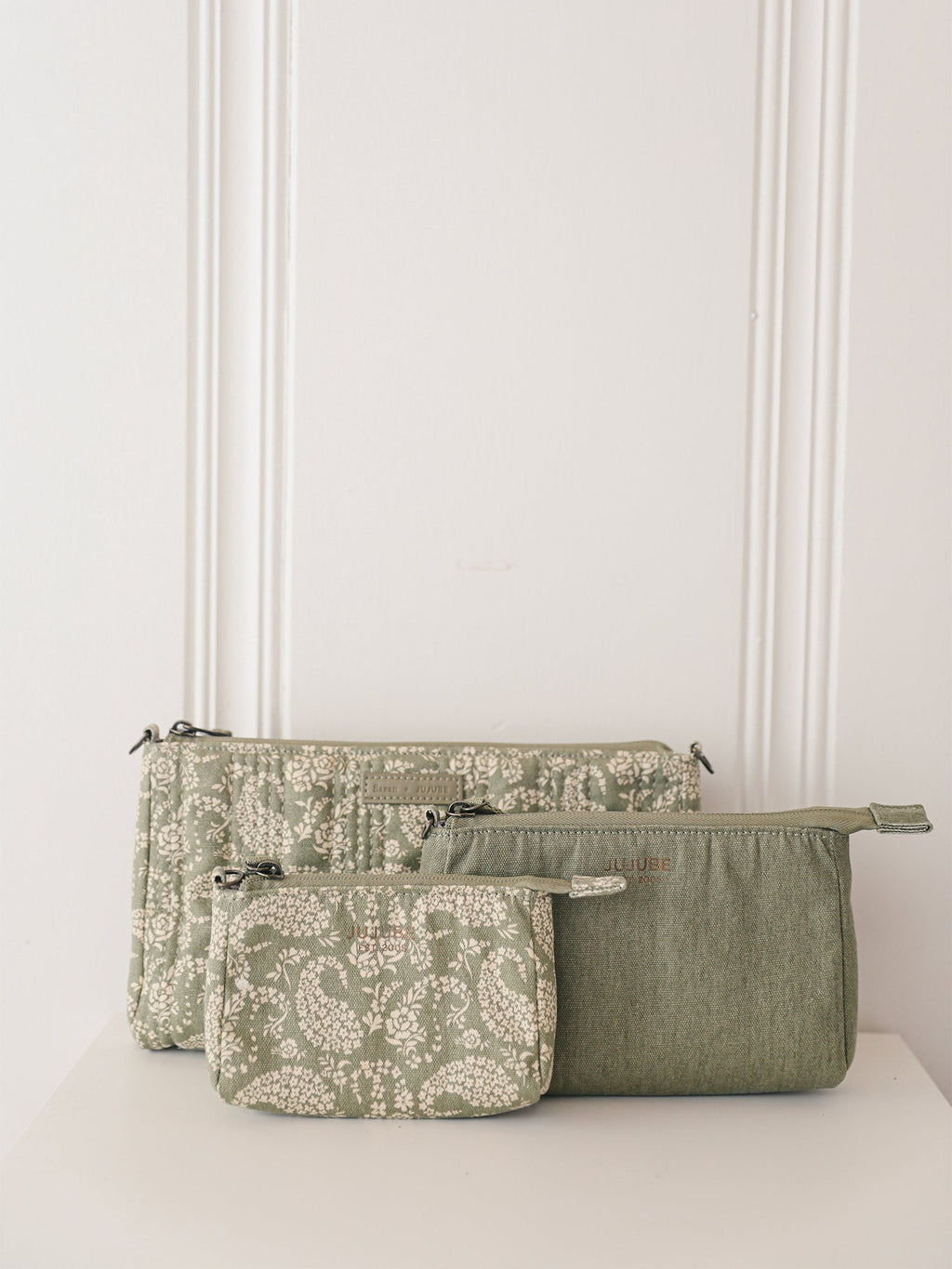 Paisley Floral 3-Piece Pouch Clutch Purse Set T289