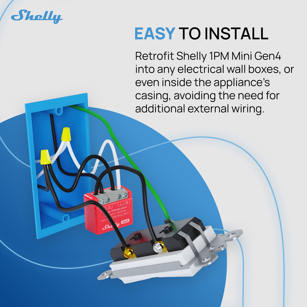 Shelly 1PM Mini Gen4 2-pack