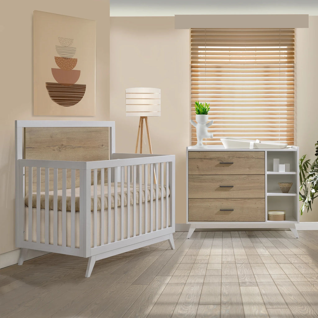 Crib-to-double and Combo Dresser N912