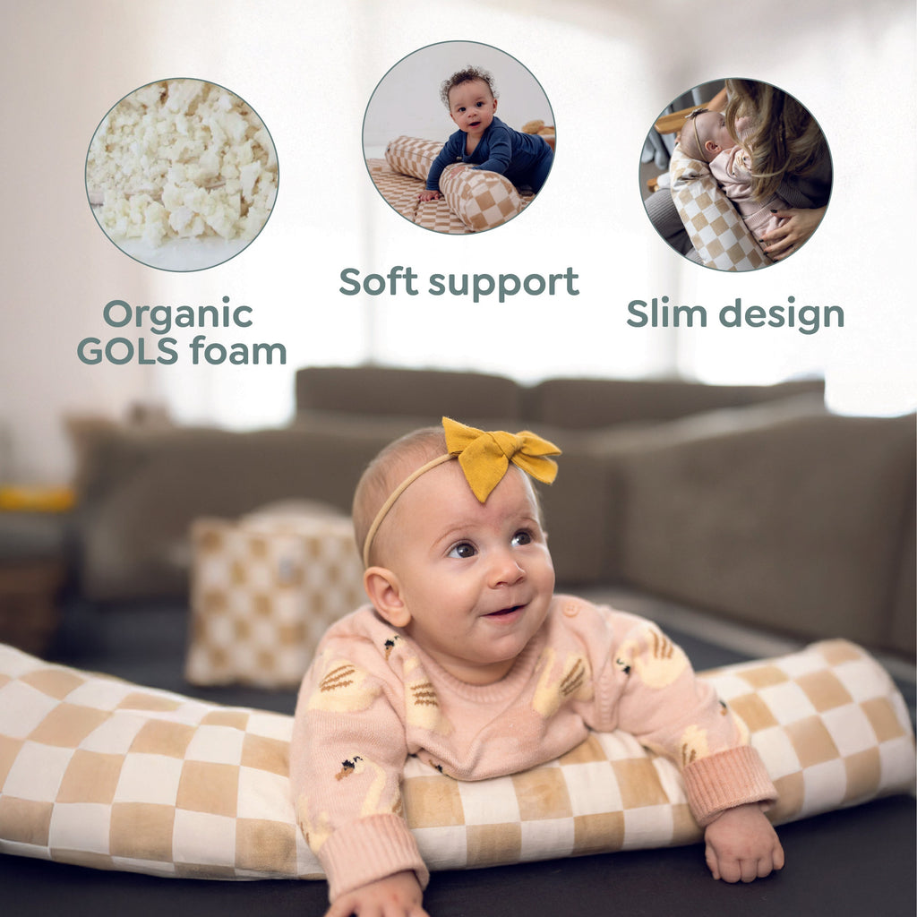 Checker Matcha Support Pillow R3726