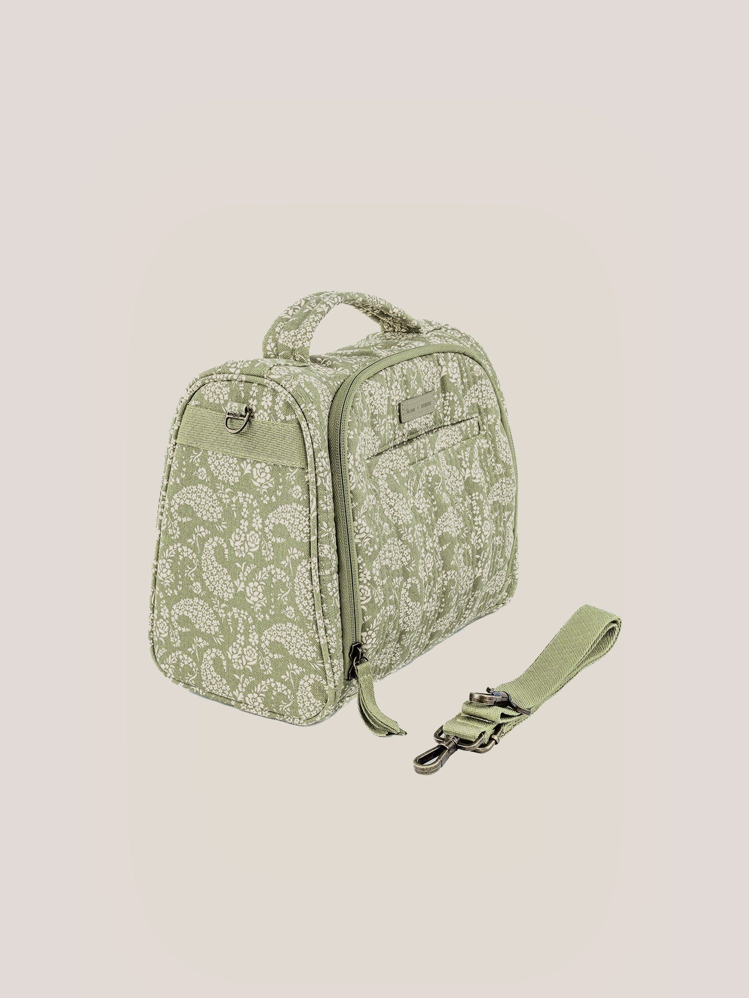 Insulated Bottle Bag - Paisley Floral Y719