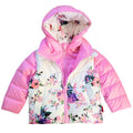 Floral Print Down Car Seat Coat Y69169