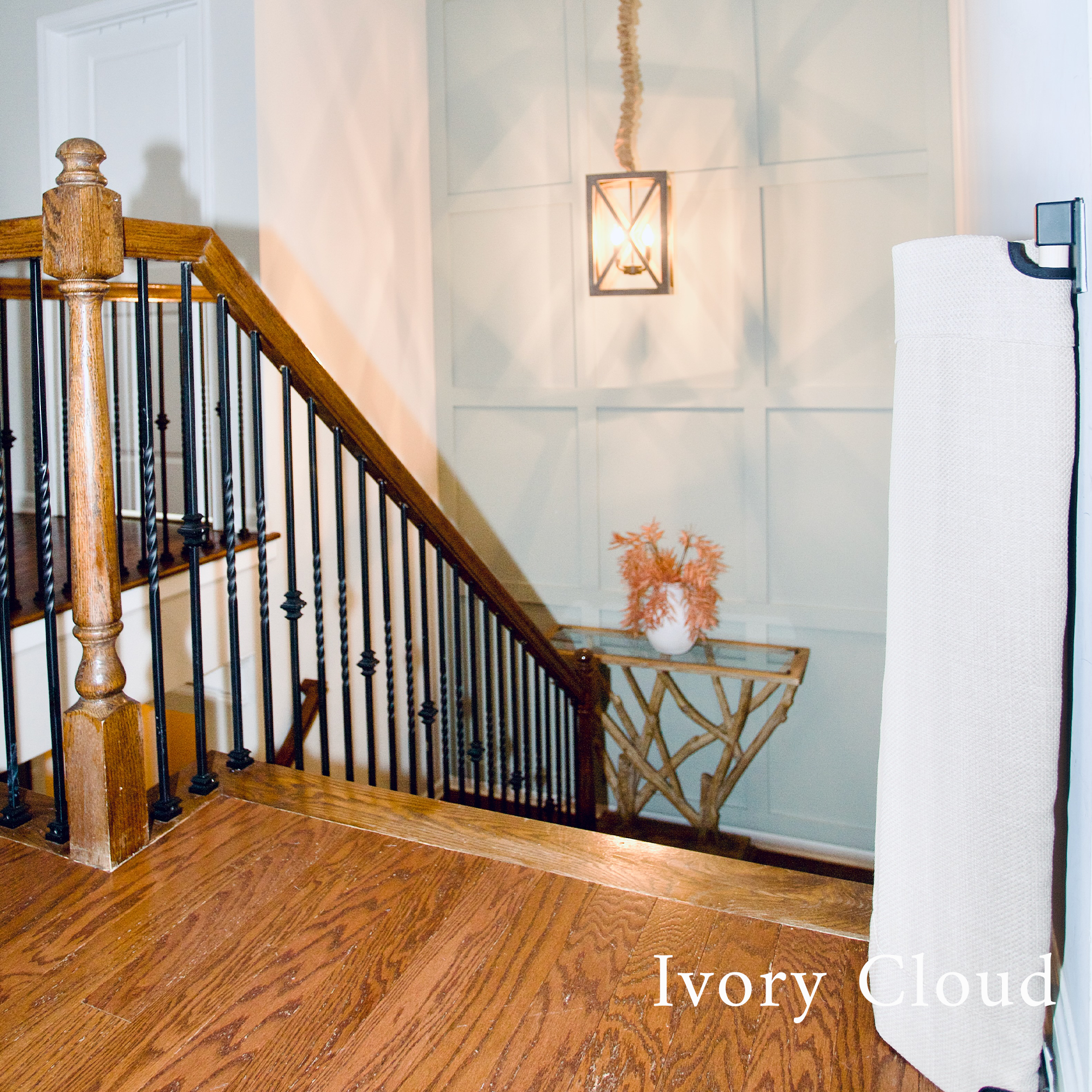 Wall-to-Banister Fabric Safety Gate S694323