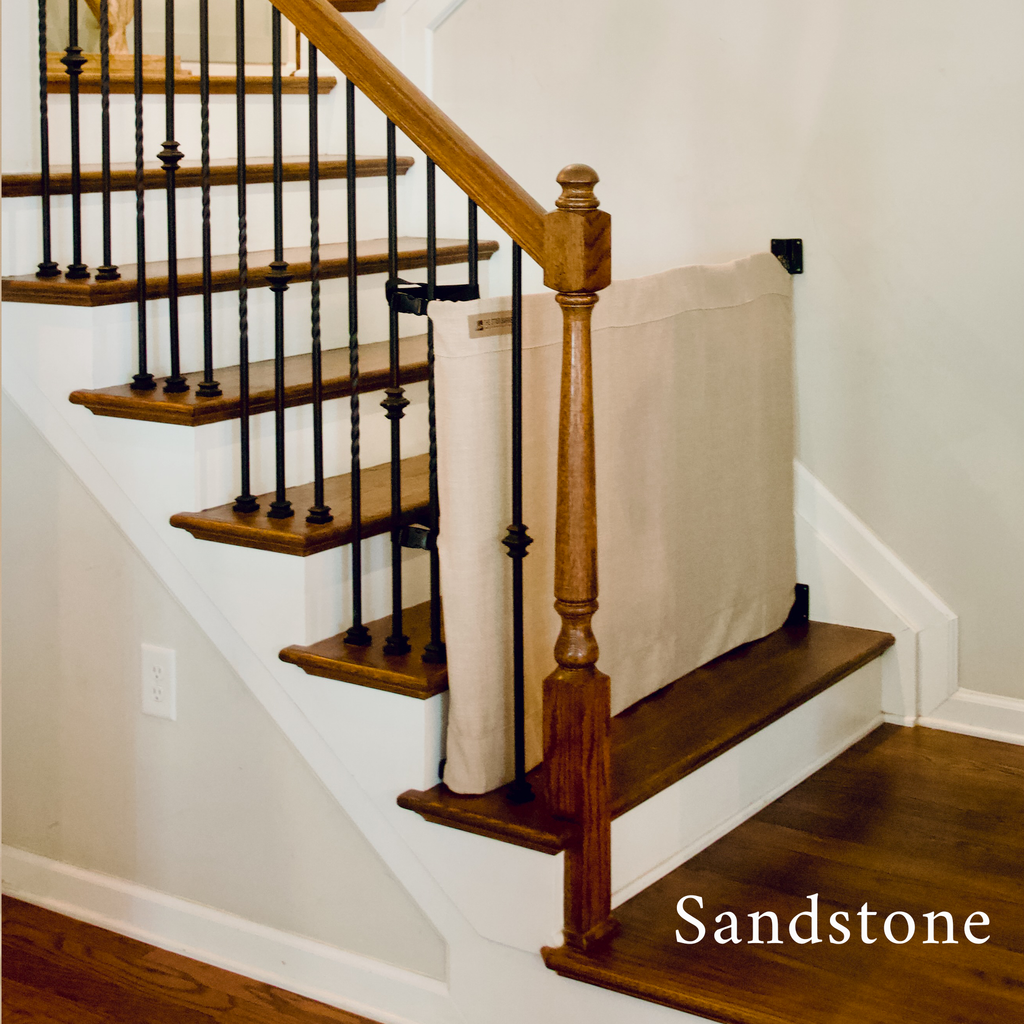 Wall-to-Banister Fabric Safety Gate S694323