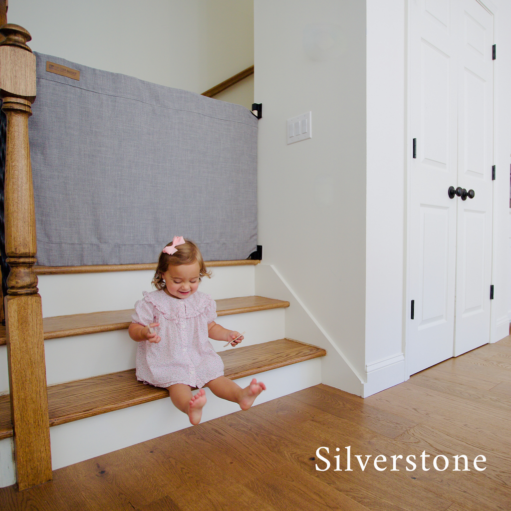 Wall-to-Banister Fabric Safety Gate S694323