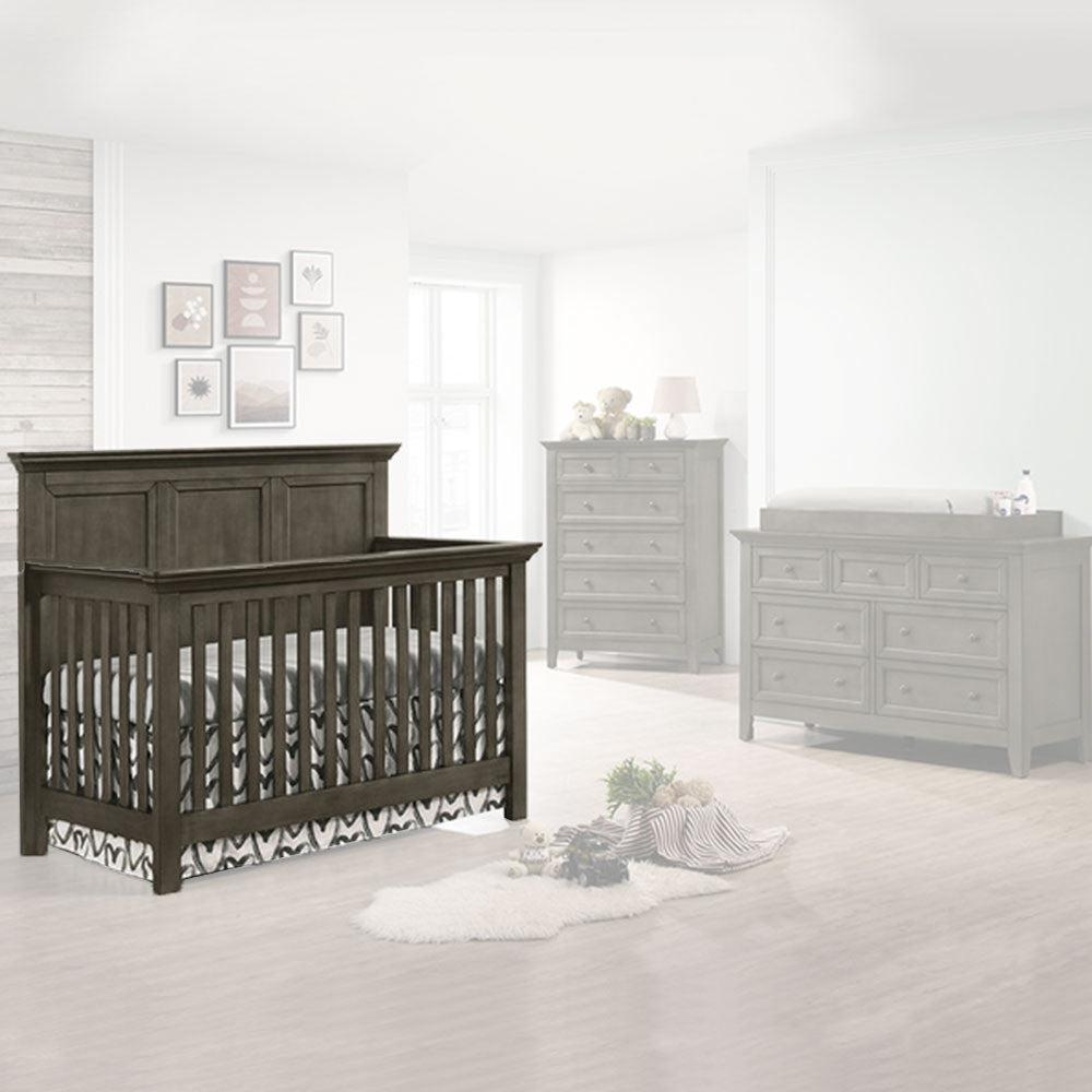 Convertible Nursery Crib in Grey Y278029
