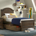 Twin Bed with Arch Top in Rosewood S6964