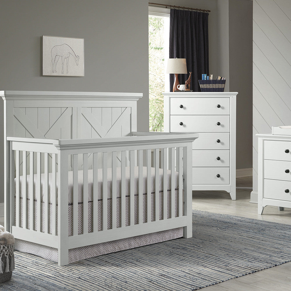 Nursery Convertible Crib in Sea Shell W8935