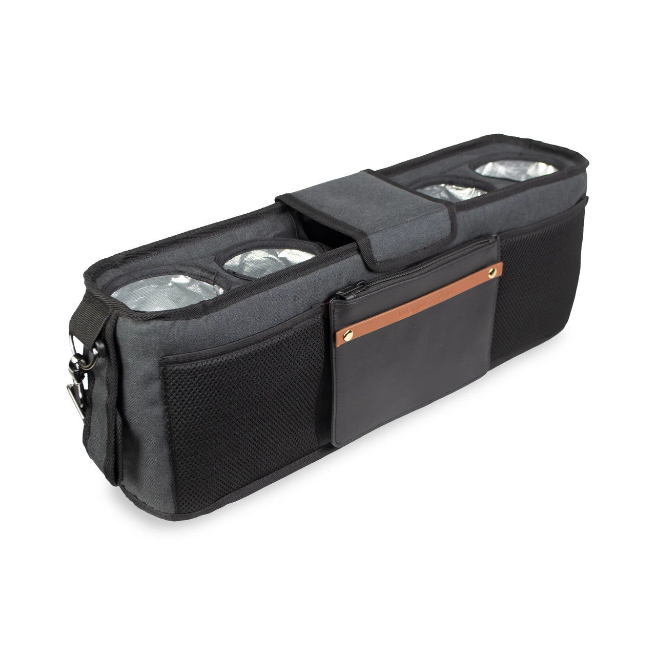 Parent Console with 4 Insulated Cup Holders - Black C884