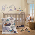Dinosaur 3-Piece Crib Bedding Set - Blue/Gray N975559