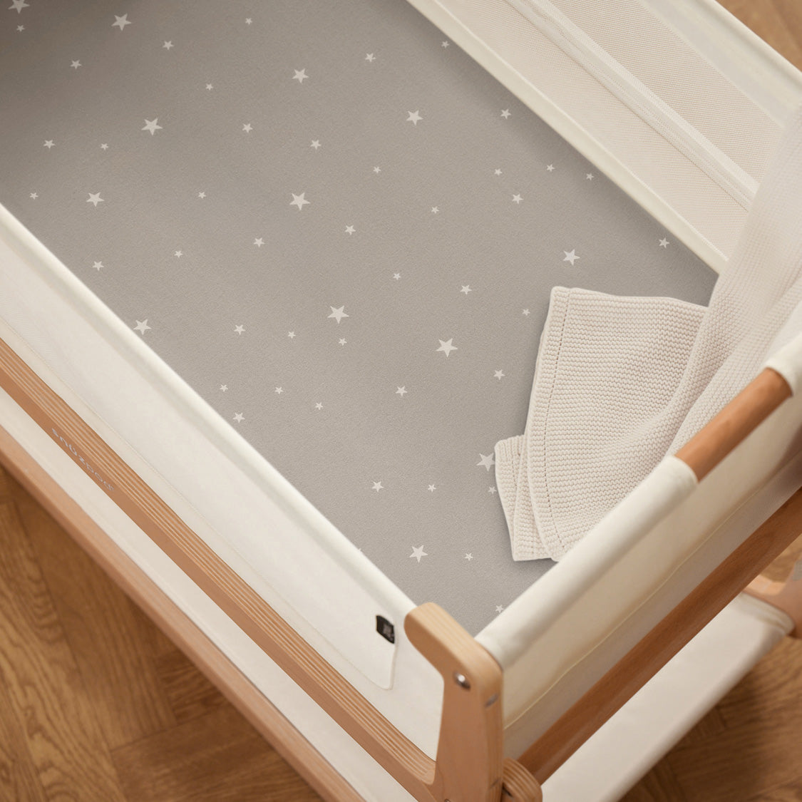 Fitted Sheets for Bassinet 2 Pack - Gray Star R763