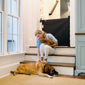 Oil Waxed Canvas Pet Safety Gate U292116
