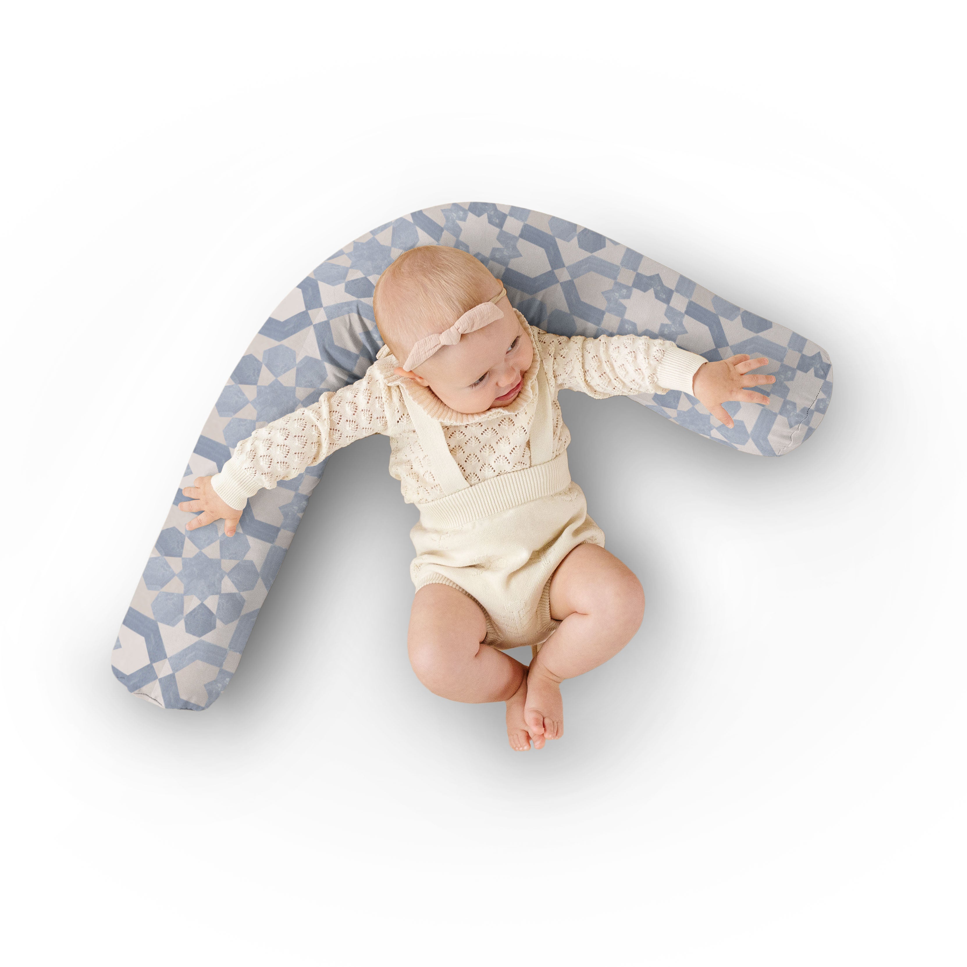 Blue Tile Support Pillow A8217
