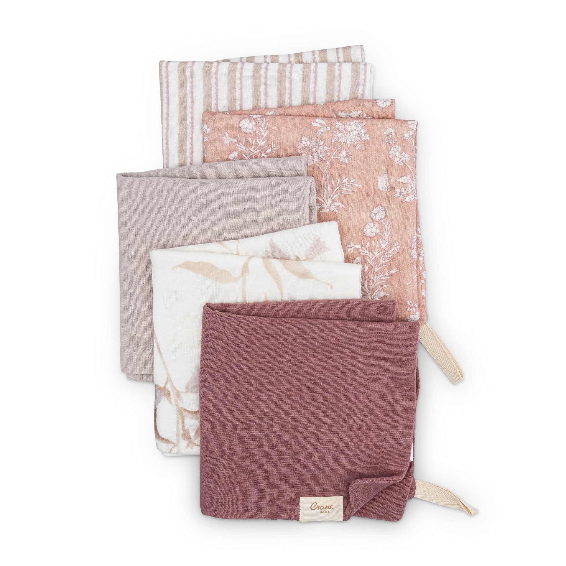 5-Piece Cotton Baby Washcloth Set J11525