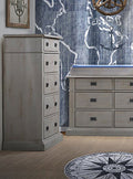 5 Drawer Dresser in Grey F42070