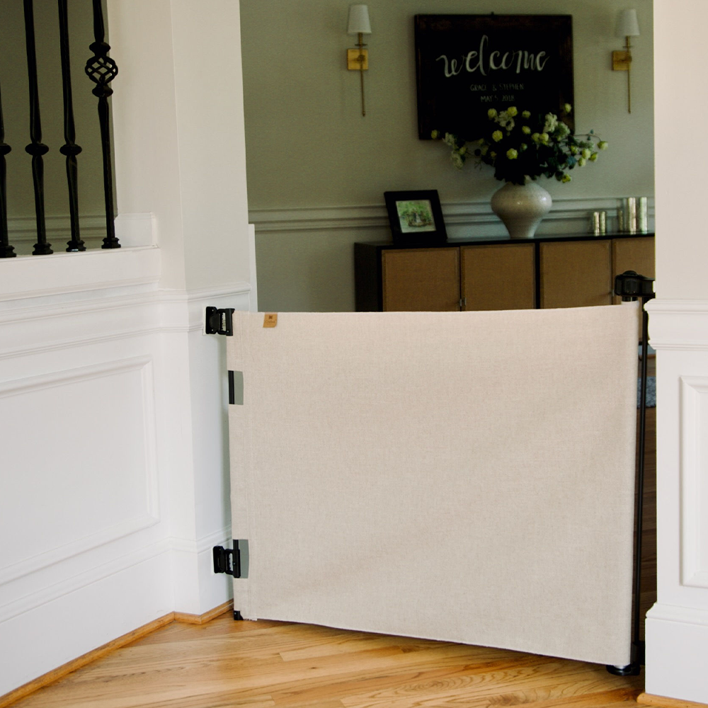 Baby & Pet Safety Gate with Crypton Fabric L135