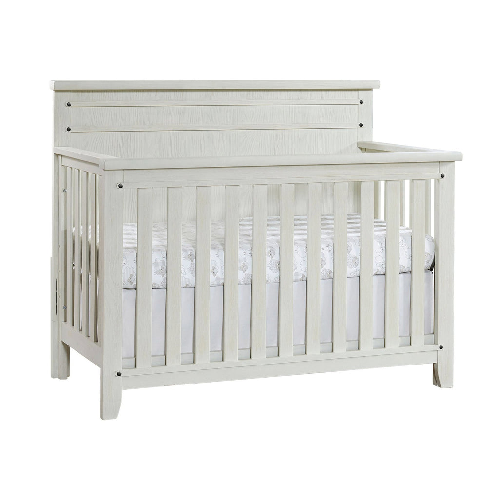 4-in-1 Convertible Crib - Rustic White P7007
