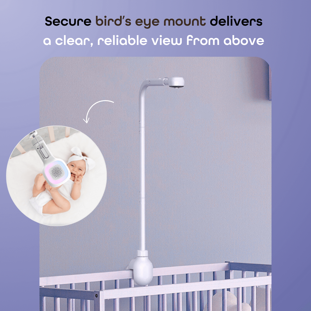 AI Baby Monitor with Adjustable Crib Mount M15325